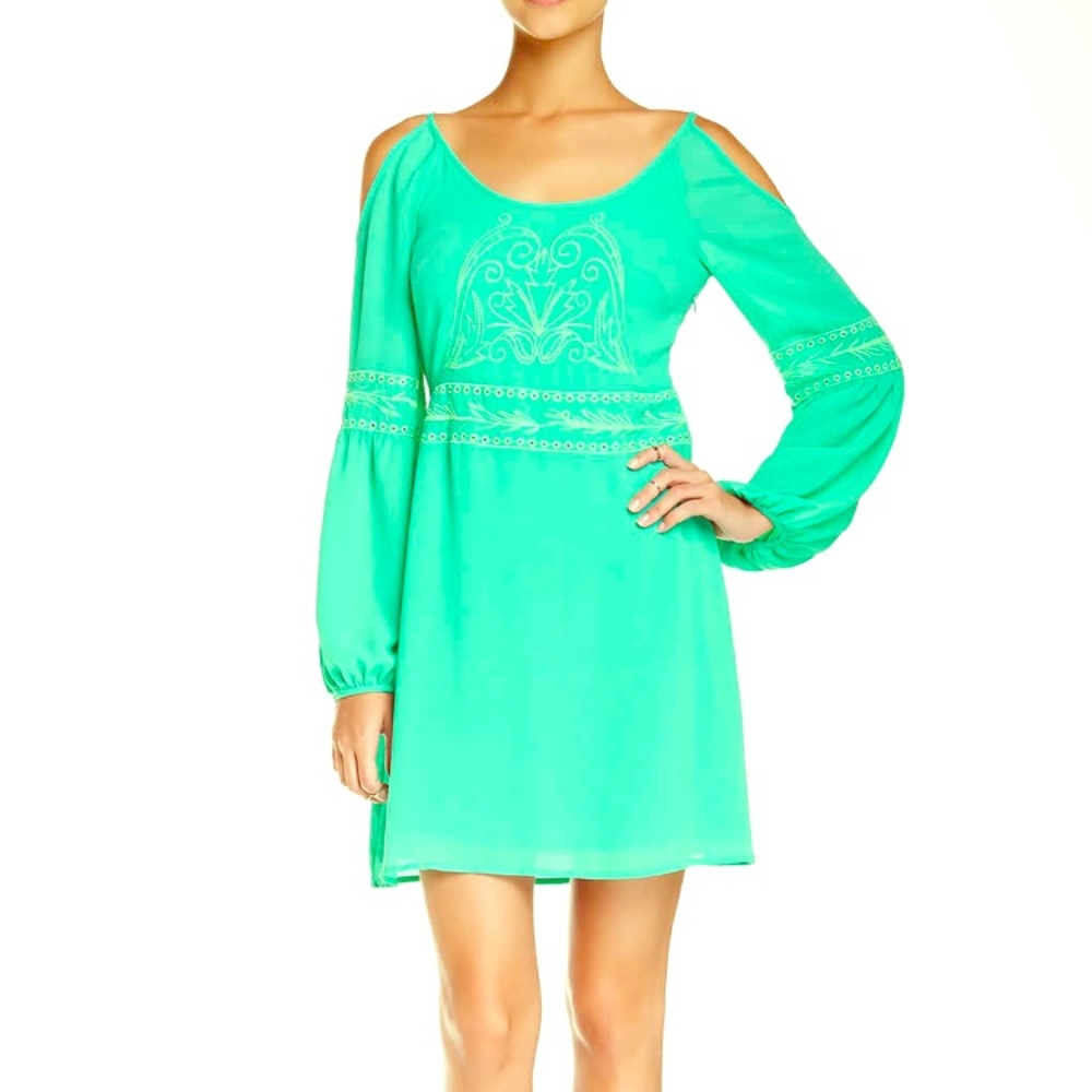 Sugar Lips prep shoulder Dusty Green Dress